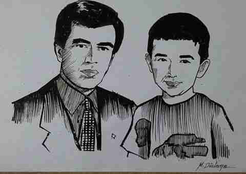 Erol Özkan ve torunu