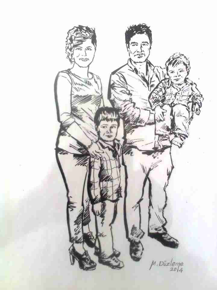 Bir aile fotoğrafı . — Şefika Zaşin ile birlikte.